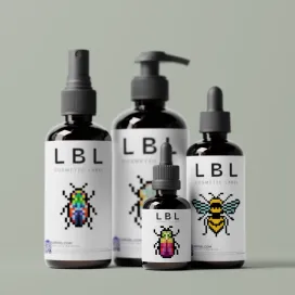 Cosmetic Label Showcasing 3